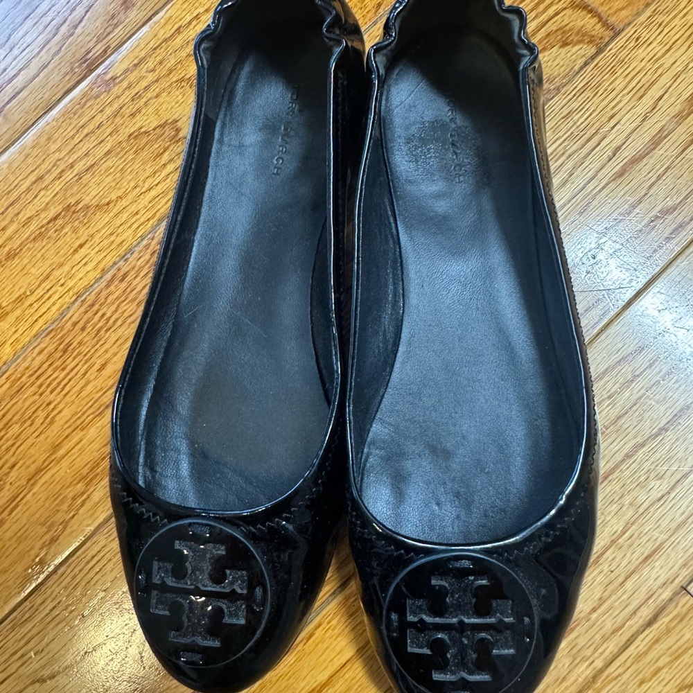 Tory Burch Black Ballet Flats